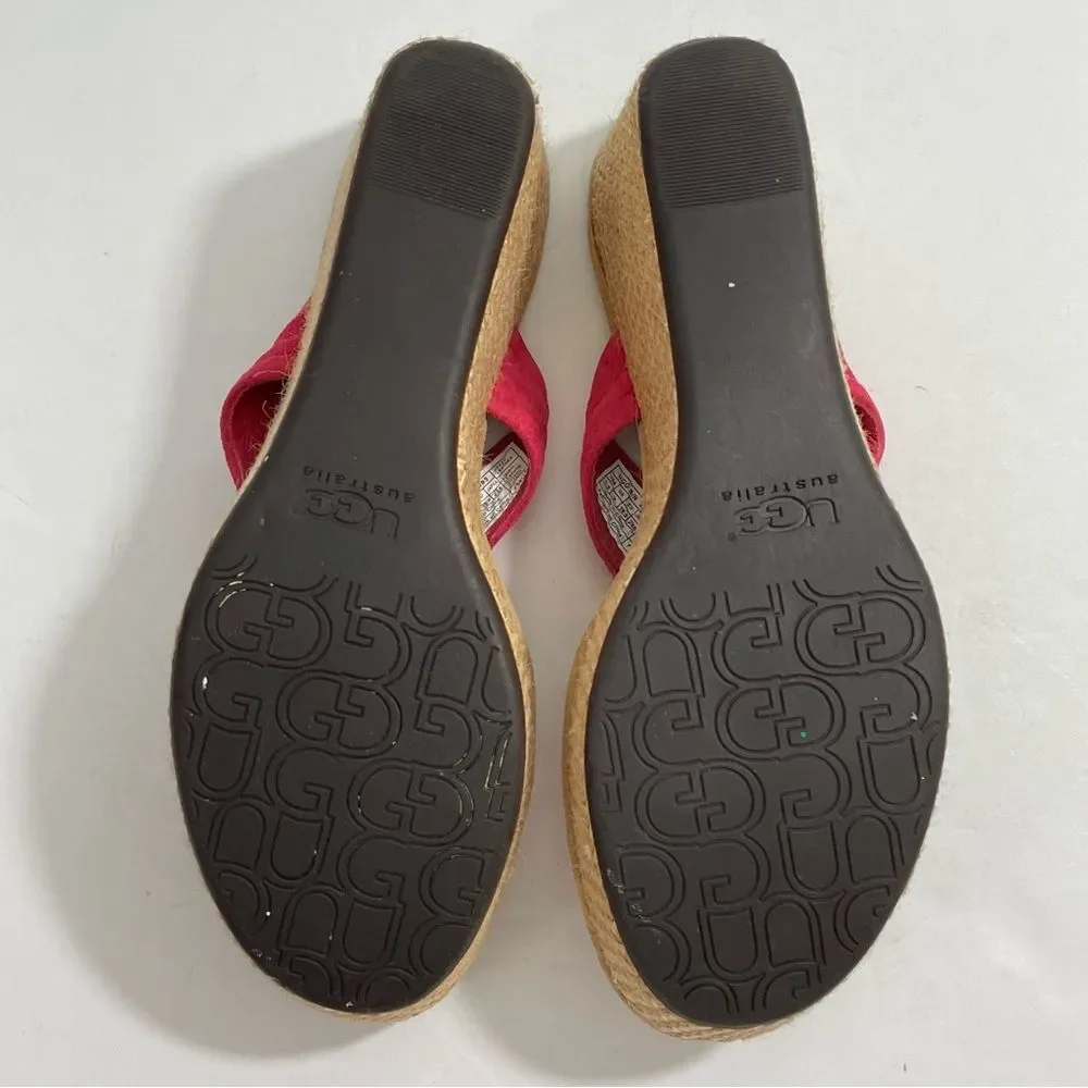 UGG Zamora Espadrilles Women's Sz US 8.5 | EU 39.5 Wedge Flip Flop Sandals Shoes